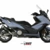 1096381001-1-800Wx800H MIVV Delta Race Black Silencer Steel Black/Carbon End Cap Kymco AK 550