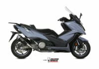 1096381001-1-800Wx800H MIVV Delta Race Black Silencer Steel Black/Carbon End Cap Kymco AK 550