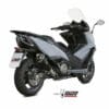 1096381001-2-800Wx800H MIVV Delta Race Black Silencer Steel Black/Carbon End Cap Kymco AK 550