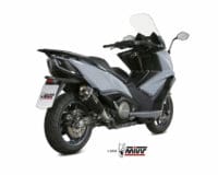 1096381001-2-800Wx800H MIVV Delta Race Black Silencer Steel Black/Carbon End Cap Kymco AK 550