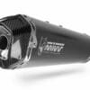 1096381001-3-800Wx800H MIVV Delta Race Black Silencer Steel Black/Carbon End Cap Kymco AK 550