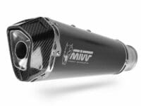 1096381001-3-800Wx800H MIVV Delta Race Black Silencer Steel Black/Carbon End Cap Kymco AK 550
