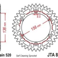 1096577005-1-800Wx800H JT SPROCKETS Alu Standard Rear Sprocket - 520