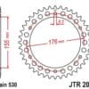 JT SPROCKETS Rear Sprocket Steel Standard - 530