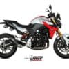 1101521-2-800Wx800H MIVV X-M1 Silencer - Steel Black/Stainless Steel BMW F900R