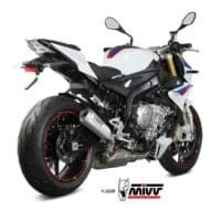 1101537-1-800Wx800H MIVV X-M1 Silencer - Titanium/Stainless Steel BMW S1000R