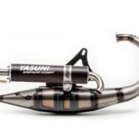 YASUNI Scooter R Full Exhaust System - Steel/Aluminium Black
