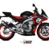 MIVV Delta Race Full Exhaust System - Carbon Aprilia