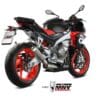 1106474-1-800Wx800H MIVV X-M1 Full Exhaust System - Titanium/Stainless Steel Aprilia Tuono 660