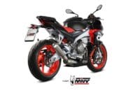 1106474-1-800Wx800H MIVV X-M1 Full Exhaust System - Titanium/Stainless Steel Aprilia Tuono 660