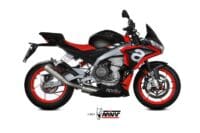 1106474-2-800Wx800H MIVV X-M1 Full Exhaust System - Titanium/Stainless Steel Aprilia Tuono 660