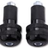 SHIN YO Bar End Weights Black Knurled, For Steel Handlebars