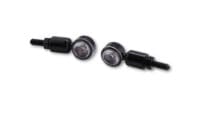 SHIN YO MC-1 LED Indicator Body Black / Lens Clear (Pair), Front