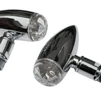1108568001-1-800Wx800H HIGHSIDER pro Micro-Bullet LED Indicator Body Chrome / Lens Clear (Pair), Front & Rear