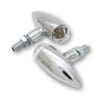 1108568001-2-800Wx800H HIGHSIDER pro Micro-Bullet LED Indicator Body Chrome / Lens Clear (Pair), Front & Rear