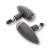 1108568002-2-800Wx800H HIGHSIDER pro Micro-Bullet LED Indicator Body Chrome / Lens Clear (Pair), Front & Rear