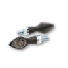 1108574002-3-800Wx800H HIGHSIDER pro Pen Head LED Indicator Body Black / Lens Smoked (Pair), Front & Rear