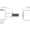 1108579003-5-800Wx800H HIGHSIDER pro Enterprise LED Indicator Body Gold / Lens Smoked (Pair), Front & Rear