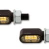 1108585001-1-800Wx800H HIGHSIDER pro Little Bronx LED Indicator/Position Light Black/Smoke 2in1, CNC, E-Approved (Pair)