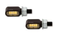 1108585001-1-800Wx800H HIGHSIDER pro Little Bronx LED Indicator/Position Light Black/Smoke 2in1, CNC, E-Approved (Pair)
