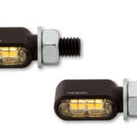 1108585001-1-800Wx800H HIGHSIDER pro Little Bronx LED Indicator/Position Light Black/Smoke 2in1, CNC, E-Approved (Pair)