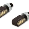 1108585001-3-800Wx800H HIGHSIDER pro Little Bronx LED Indicator/Position Light Black/Smoke 2in1, CNC, E-Approved (Pair)