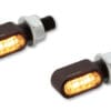 1108585001-4-800Wx800H HIGHSIDER pro Little Bronx LED Indicator/Position Light Black/Smoke 2in1, CNC, E-Approved (Pair)