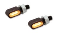 1108585001-4-800Wx800H HIGHSIDER pro Little Bronx LED Indicator/Position Light Black/Smoke 2in1, CNC, E-Approved (Pair)