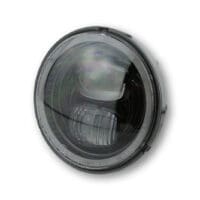 HIGHSIDER pro 5 3/4 Inch Main Headlight Insert Type 7 LED Black With Parking Light Ring, Round, E-Approved