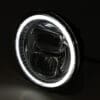 1108639002-2-800Wx800H HIGHSIDER pro 5 3/4 Inch Main Headlight Insert Type 7 LED Black With Parking Light Ring, Round, E-Approved