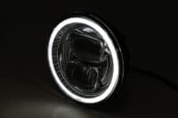 1108639002-2-800Wx800H HIGHSIDER pro 5 3/4 Inch Main Headlight Insert Type 7 LED Black With Parking Light Ring, Round, E-Approved