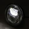 1108639002-3-800Wx800H HIGHSIDER pro 5 3/4 Inch Main Headlight Insert Type 7 LED Black With Parking Light Ring, Round, E-Approved