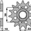PBR Staal standaard voortandwiel 2200 - 520