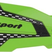 1109878001-1-800Wx800H POLISPORT MX Flow Handguards Green / Black - Kawasaki KX250F / 450F
