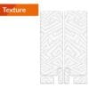 ALGIS Texture Fork Guards Kit - White Lines