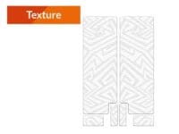 ALGIS Texture Fork Guards Kit - White Lines