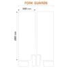 ALGIS Opaque Fork Guards Kit - Clear