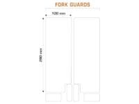 ALGIS Opaque Fork Guards Kit - Clear