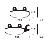 1111148-1-800Wx800H TECNIUM Sintered Metal Brake Pads - MF455