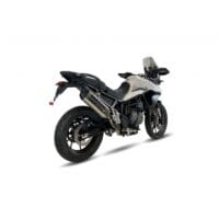 1111262-3-800Wx800H IXIL MXT Silencer Stainless Steel / Aluminium Black - Triumph Tiger 900/GT/Rally - ET4066SS
