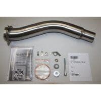 1111300-3-800Wx800H IXIL Hexoval Xtrem Silencer Stainless Steel / Endcap Black