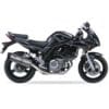 1111311-2-800Wx800H IXIL Hexoval Xtrem Silencer Stainless Steel / Aluminium Black - Suzuki SV650S - OS8056VSE