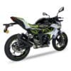 1111332-3-800Wx800H IXIL Hexoval Xtrem Silencer Stainless Steel Black / Aluminium Black - Kawasaki Z125/Ninja 125 - OK7037VSEB