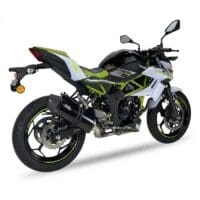 1111332-3-800Wx800H IXIL Hexoval Xtrem Silencer Stainless Steel Black / Aluminium Black - Kawasaki Z125/Ninja 125 - OK7037VSEB