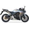 1111364-2-800Wx800H IXIL Dual Hyperlow L3XB Silencer Stainless Steel Black / Aluminium - Honda CBR500R - XH6333XB