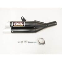 1111364-4-800Wx800H IXIL Dual Hyperlow L3XB Silencer Stainless Steel Black / Aluminium - Honda CBR500R - XH6333XB
