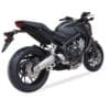1111367-3-800Wx800H IXIL Hyperlow Full Exhaust System Stainless Steel Black / Aluminium Polished - Honda CB650F - XH6356XB