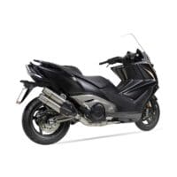 1111384-2-800Wx800H IXIL Dual Hyperlow XXL L5X Full Exhaust System Polished Stainless Steel - Kymco AK 550 - XK0350XS