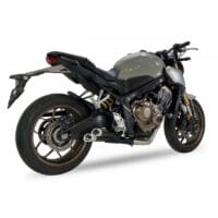 1111392-3-800Wx800H IXIL Hyperlow Full Exhaust System Stainless Steel Black / Aluminium Polished - Honda CB650R - XH6342XB