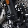 R&G RACING Fork Protectors - Black Triumph Speed Twin 1200